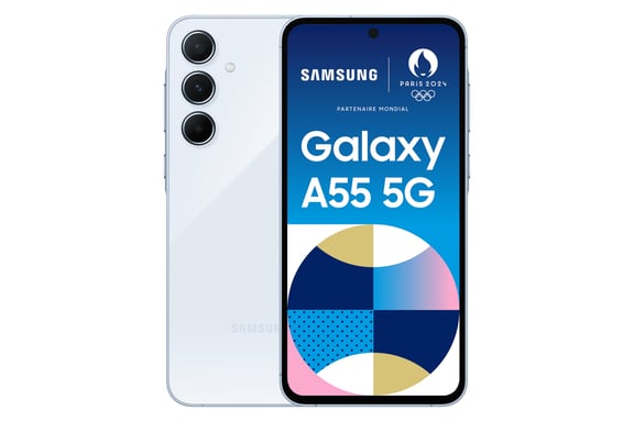 Galaxy A55 (5G) 256 Go, Bleu, Débloqué