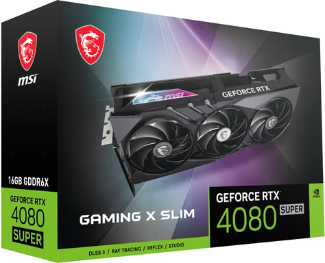 MSI GAMING GeForce RTX 4080 SUPER 16G X SLIM NVIDIA 16 Go GDDR6X