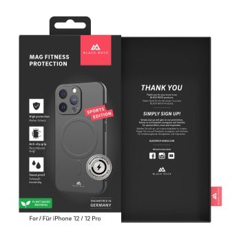 Funda protectora MagCase Fitness Protection'' para iPhone 12/12 Pro, negro