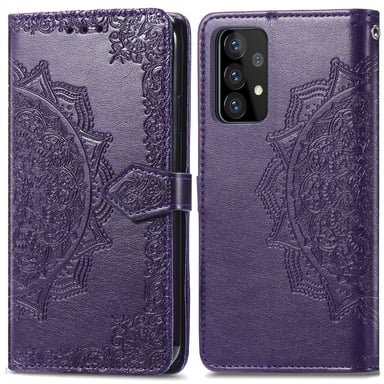 imoshion Etui de télephone Mandala pour Samsung Galaxy A52(s) (5G/4G) - Violet