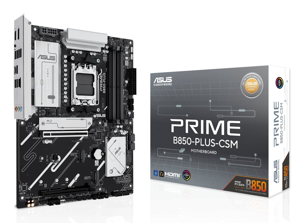 ASUS PRIME B850-PLUS-CSM AMD B850 Emplacement AM5 ATX - Neuf