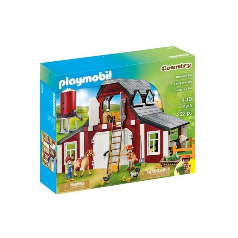 PLAYMOBIL - 9315 - Ferme avec silo - Neuf