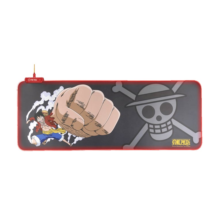 FR TEC One Piece Luffy Tapis de Lumière LED sur les Bords Base en Caoutchouc Antidérapante Neuf