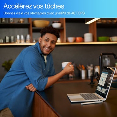 HP EliteBook X Flip G1i Next Gen AI Wolf Pro Security Edition Copilot+ PC Intel Core Ultra 5 228V Híbrido (2-en-1) 35,6 cm (14'') Pantalla táctil WUXGA 32 GB LPDDR5x-SDRAM Wi-Fi 7 (802.11be) Windows 11 Pro Plata