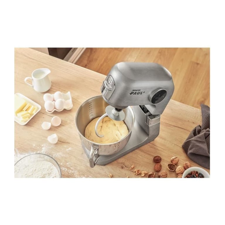 Robot Pâtissier SENCOR STM 7740 PAUL 2 – 1500 W, 8 Vitesses, 2 Bols Inox - vue 4