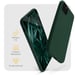 Moozy Custodia in silicone della serie Minimalist per iPhone 11 Pro Max, verde notte - Sottile, morbida finitura opaca in TPU