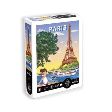 Puzzle 500 piezas París - Escapada vintage por el Sena