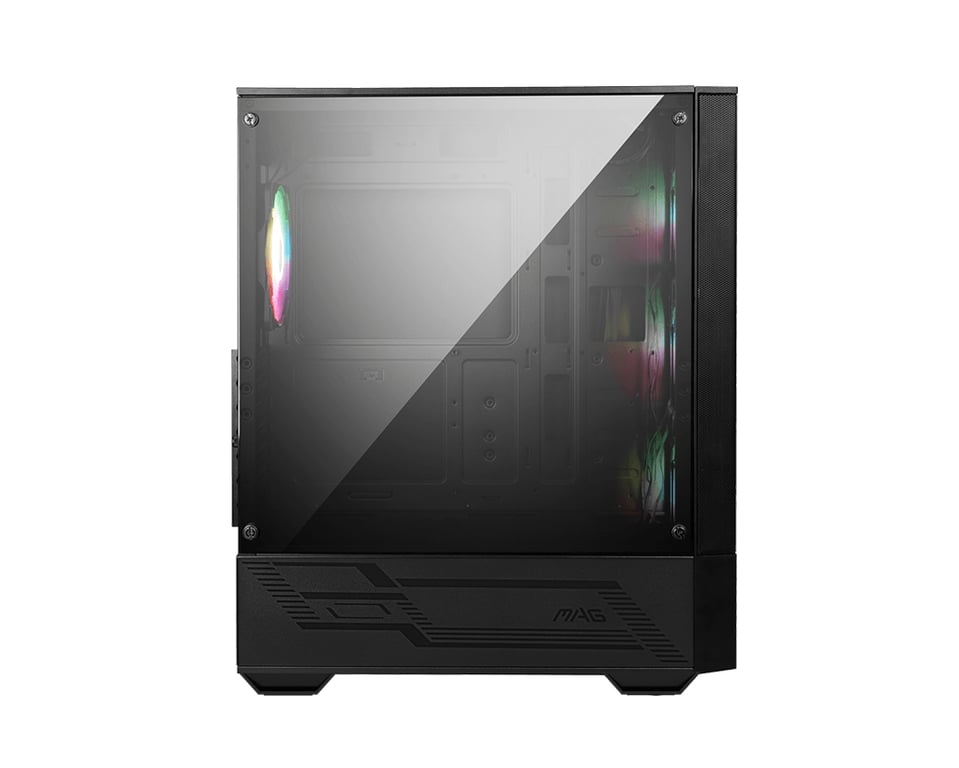 MSI MAG Forge 112R Midi Tower Noir, Transparent - Neuf