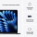 Macbook Air M4 (2025) 15', 256 Go 16 Go Apple GPU 10, Mezzanotte - QWERTY ES