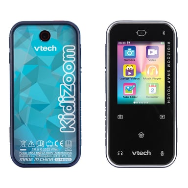 Appareil photo numérique pour enfants VTech KidiZoom Snap Touch avec écran tactile et fonction d'enregistrement vidéo