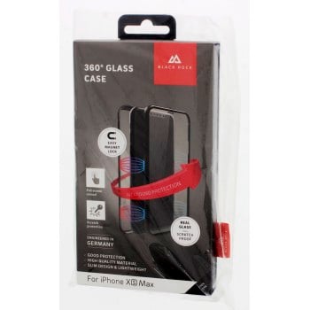 Coque de protection ''360° Glass'' pour iPhone Xs Max, noir