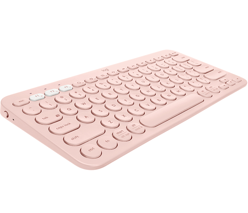 Logitech K380 Multi-Device clavier Bluetooth AZERTY Français Rose