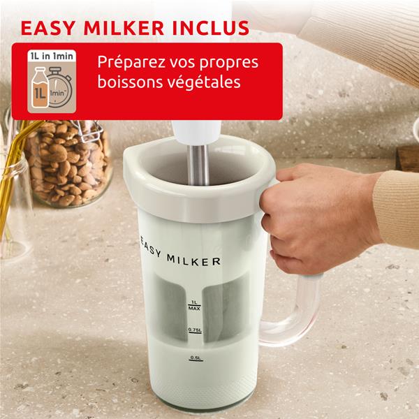 Mixeur Plongeant Moulinex Easy Milker & Quickchef+ – 1000W, 1L - vue 5