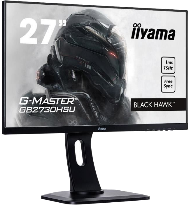 Ecran Gmaster - IIYAMA GB2730HSU-B1 - 27 - FHD - Dalle TN - 1ms - 75Hz - Display port / HDMI / VGA /