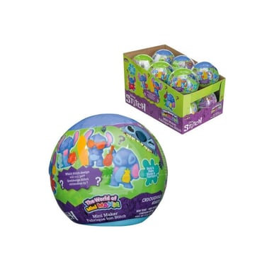 LEXIBOOK - Pallina Mini Mania Stitch, figurine da modellare