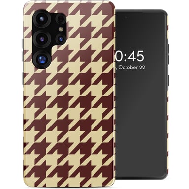 Selencia Coque arrière Vivid pour Samsung Galaxy S25 Ultra - Pied-de-Poule