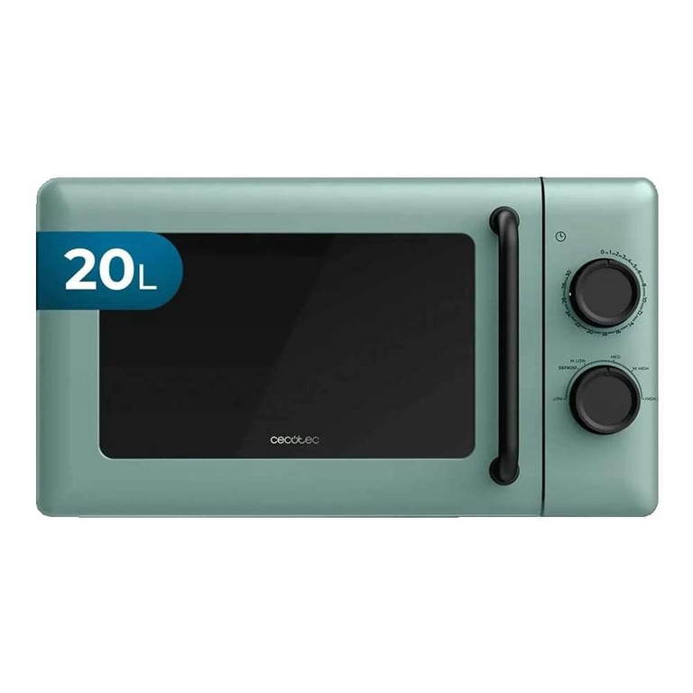Cecotec Micro ondes Mécanique de Proclean 3010 . 6 Niveaux de Puissance Mode Décongélation Signal de Fin de Cuisson Lampe Intérieure Minuteur jusqu'à 30' Design en - vue 3
