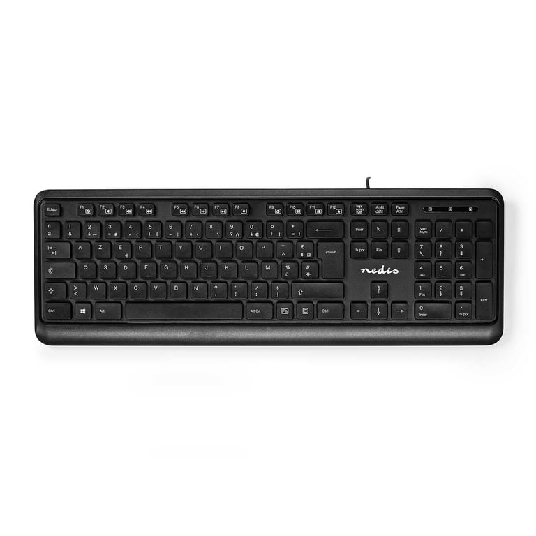 Nedis KBMU200BKFR clavier Maison USB AZERTY Français Neuf