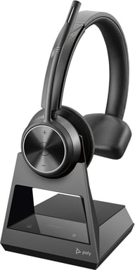 Poly SAVI 7300 Casque Sans fil À la main Bureau/Centre d'appels Noir