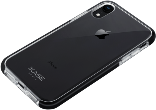 Coque Sport Mesh pour Apple iPhone XR, Transparente bords Noir