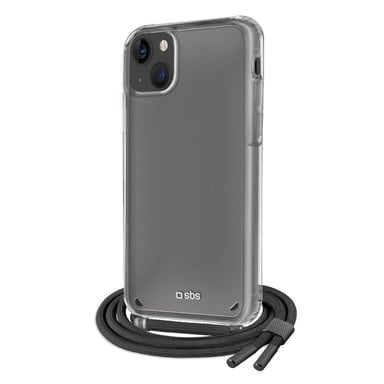 SBS TESCROPEIP1467K cover protettiva per cellulare 17 cm (6,7'') Nero, Trasparente Apple iPhone 14 Plus