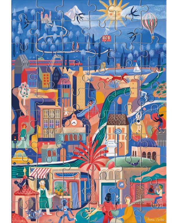 Clementoni 16222 Find it Puzzle en Ville Puzzle Enfant 60 pièces matériaux 100% recyclés fabriqué en Italie et Plus - vue 2