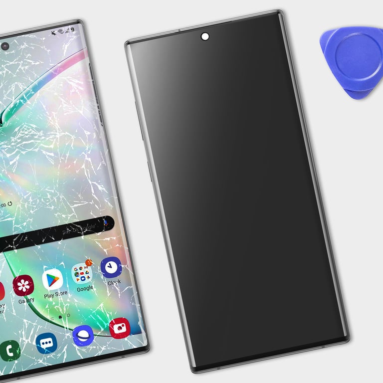 Écran Complet Original pour Galaxy Note 10 Plus Dalle LCD avec Vitre et Châssis Noir - Neuf