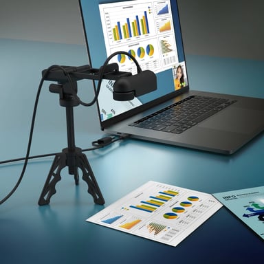 j5create JVU250-N Cámara web HD de alta definición con interruptor de enfoque manual y automático