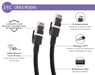 Force Power Cable Ethernet RJ45 trenzado doble apantallado S/FTP Macho/Macho 10m Negro