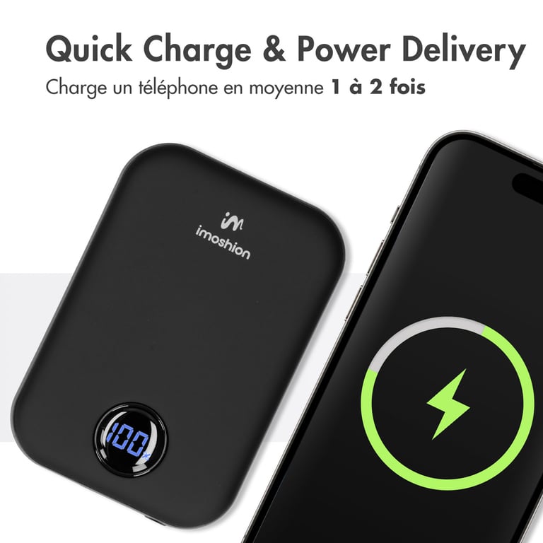 imoshion Batterie externe MagSafe 10.000 mAh Batterie externe sans fil Neuf - vue 2