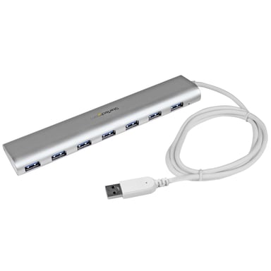 StarTech.com Hub USB à 7 Ports avec Ethernet, USB-A, Gigabit Ethernet/GbE, USB 5Gbps, Design Robuste, Alimentation par Bus, Hub USB 3.0 Portable pour Ordinateur Portable - Neuf