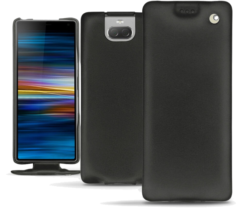 Housse cuir Sony Xperia 10 Plus - Rabat verticalNoir