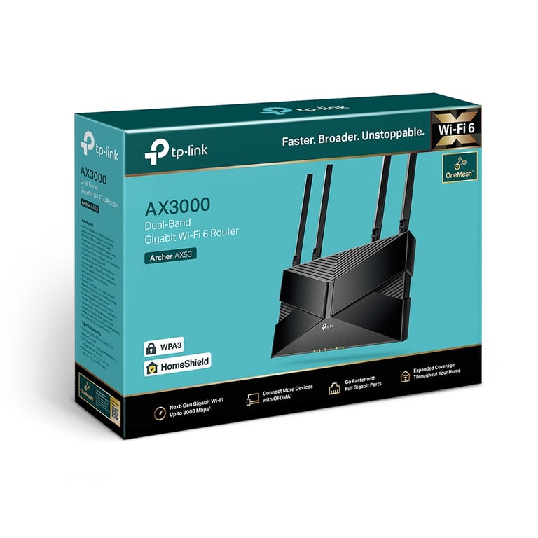 Routeur Wifi Archer AX53 Wifi 6 AX3000Mbps - vue 4