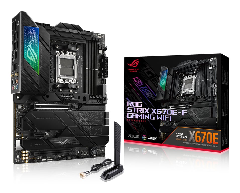Asus Rog Strix X670E-F Gaming WiFi Amd X670 Emplacement Am5 Atx - Excellent État