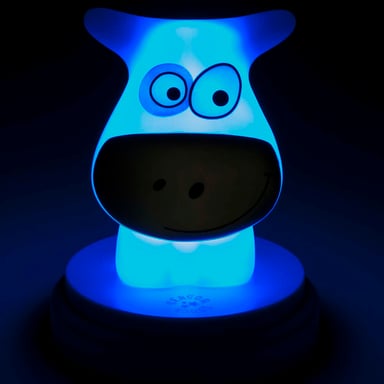 Veilleuse Vache LED NAUGHTY COW Design Mignon Bleu