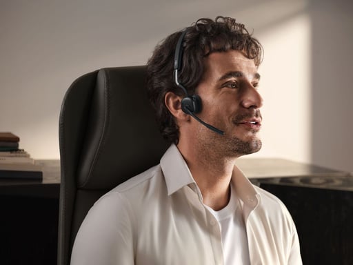 SHOKZ Openmeet Casque Sans fil Crochets auriculaires Bureau/Centre d'appels USB Type-C Bluetooth Noir