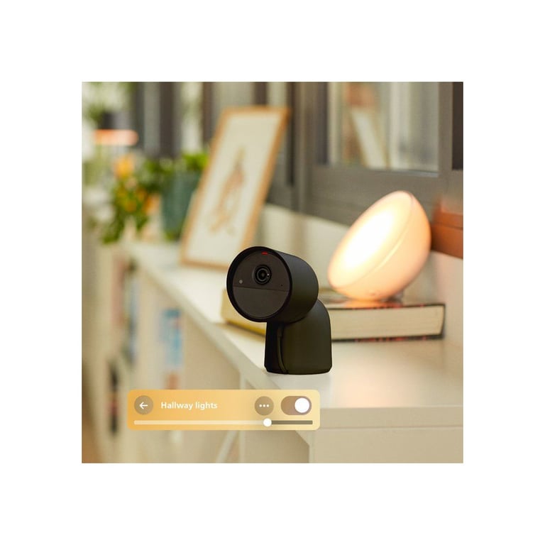 Caméra de sécurité extérieure filaire Philips Hue Secure 2K vision nocturne infrarouge Noir - Neuf