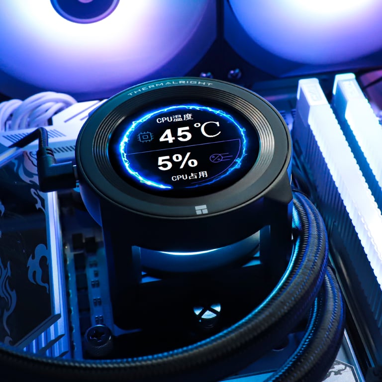 Thermalright Refrigeration Liquide CORE VISION 360mm 3 Ventilateurs ARGB Écran LCD IPS Noir - vue 4