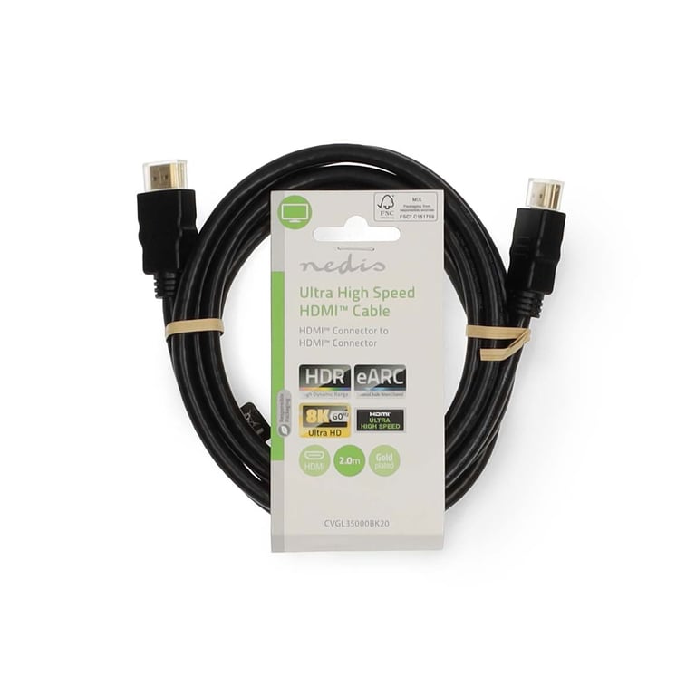 Câble HDMI Nedis 2.1 – 8K, 2 m, 48 Gbps - vue 2