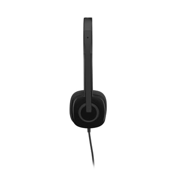 Logitech H151 Stereo Headset Casque multidispositif avec commandes intégrées - Neuf Noir - vue 3