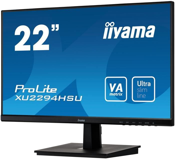 Ecran PC - IIYAMA - PROLITE XU2294HS-B1 - 22 FHD - Dalle VA - 4 MS - 75 Hz - HDMI / DisplayPort / VG