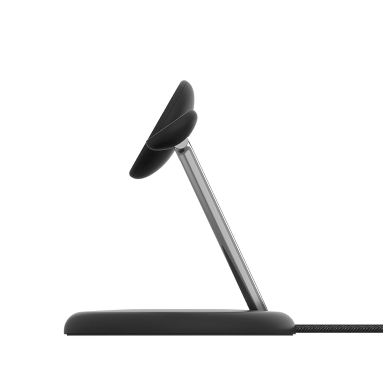 Station de Charge 3-en-1 MagSafe Qi2 15W pour iPhone / AirPods / Apple Watch Noir / Argent - Neuf