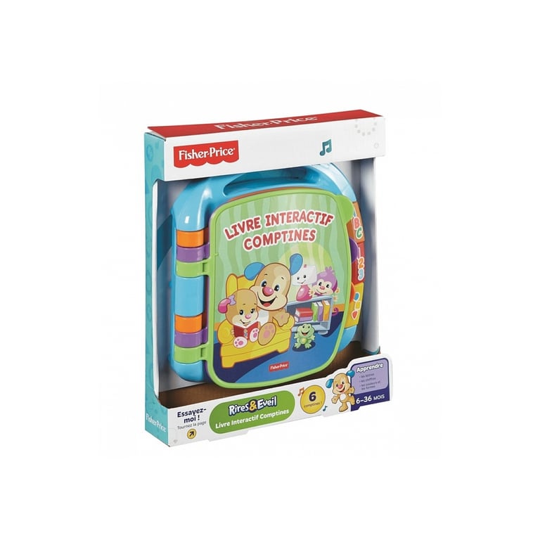 Livre Interactif Comptines Fisher Price pour Bébé - Neuf