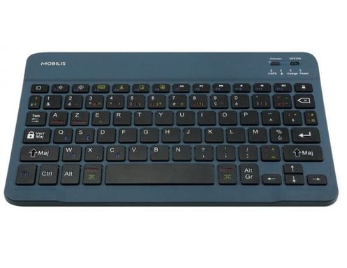 Mobilis 001284 teclado para móvil Azul Bluetooth AZERTY Francés