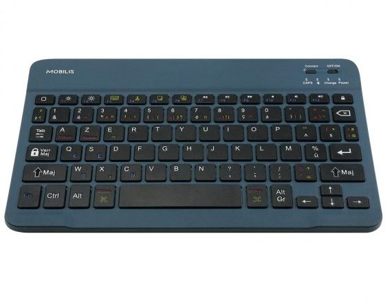 Mobilis 001284 Clavier Pour Tablette Azerty Français Bluetooth Bleu
