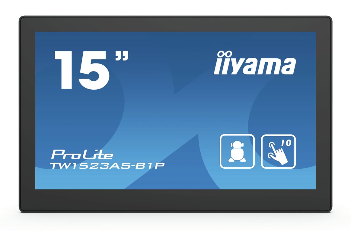 iiyama ProLite TW1523AS B1P écran plat de PC 39 6 cm 15.6 1920 x 1080 pixels Full HD LED Écran tactile utilisateur Neuf