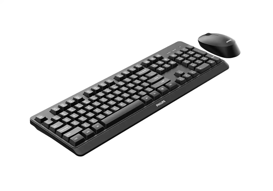 Ensemble Clavier et sans Fil PHILIPS SPT6307BL Design Ergonomique 1600 DPI Clics Silencieux - vue 8