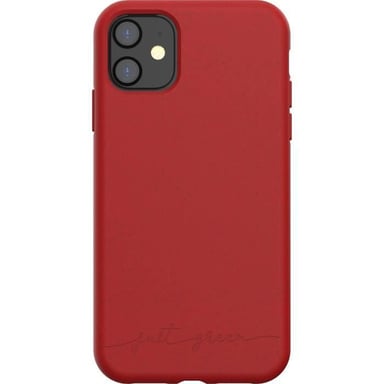 JUST GREEN Coque Bio pour iPhone 11 Rouge