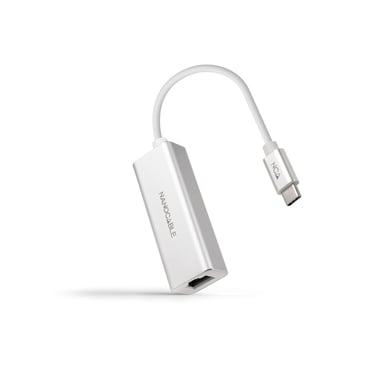 Nanocable Conversor USB-C A Ethernet Gigabit 10/100/1000 Mbps. 15cm
