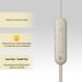 Sony WI-C100 Auriculares Inalámbrico Dentro de oído Llamadas/Música Bluetooth Beige